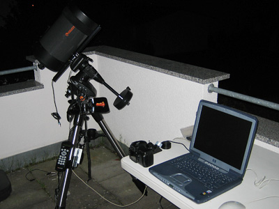 Teleskopaufbau